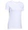 T-Shirt Donna HeatGear\u00AE Armour fronte bianco 2